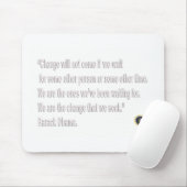 Barack Obama Change quote Muismat (Met muis)