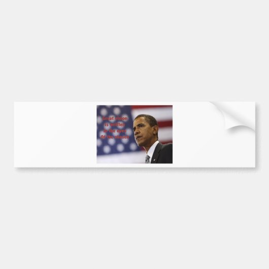 Barack Obama Chosen Bumpersticker (Voorkant)