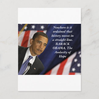 Barack Obama Citaat over geschiedenis Briefkaart
