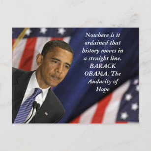 Barack Obama Citaat over geschiedenis Briefkaart