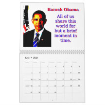 Barack Obama citeert kalender