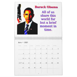Barack Obama citeert kalender