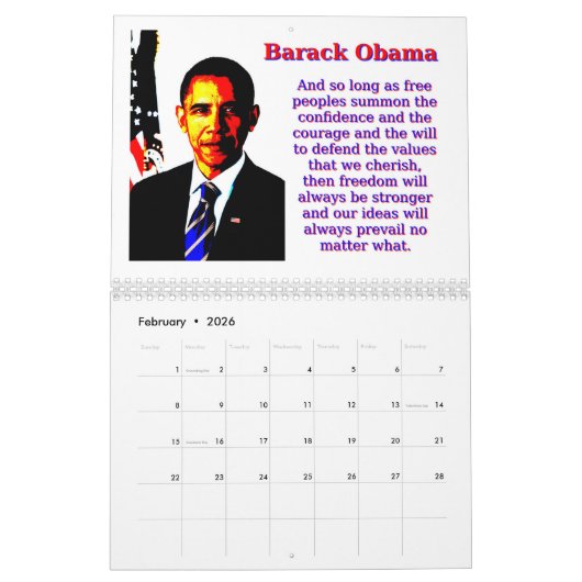 Barack Obama citeert kalender (Feb 2026)