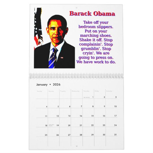 Barack Obama citeert kalender (Jan 2026)
