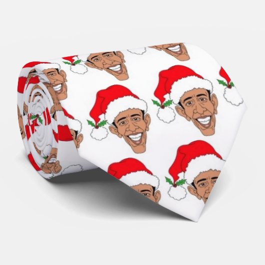 Barack Obama Clause KerstkerstkerstStropdas kerstm Stropdas (Opgerold)