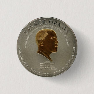 Barack Obama Coin Button