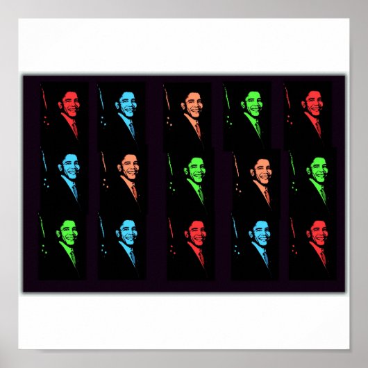 Barack Obama Collage Poster (Voorkant)