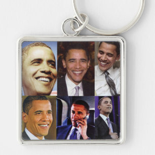 BARACK OBAMA COLLAGE sleutelhanger