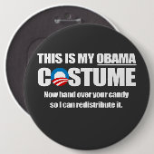 Barack Obama Costume Ronde Button 6,0 Cm (Voorkant /achterkant)