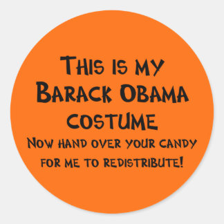 Barack Obama Costume Ronde Sticker
