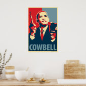 Barack Obama - Cowbell: OHP Poster (Keuken)