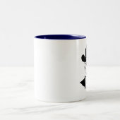 Barack Obama cowboy pet Tweekleurige Koffiemok (Center)