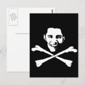 Barack Obama Crossbones Briefkaart (Voorkant / Achterkant)