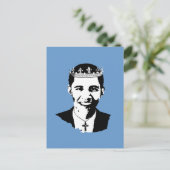 Barack Obama Crown en Cross Briefkaart (Staand voorkant)