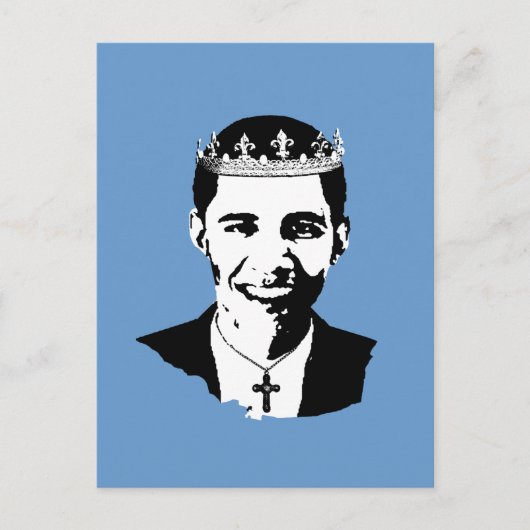 Barack Obama Crown en Cross Briefkaart (Voorkant)