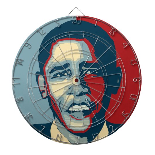 barack obama dart board dartbord (Voorkant)