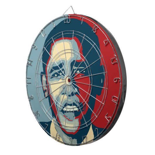 barack obama dart board dartbord (Voorkant Rechts)