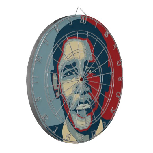 barack obama dart board dartbord (Voorkant Links)