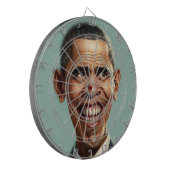 Barack Obama Dartboard Dartbord (Voorkant Links)