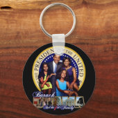 BARACK OBAMA De eerste familie Sleutelhanger (Voorkant)