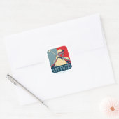 Barack Obama: de eerste Putz-Sticker Ronde Sticker (Envelop)