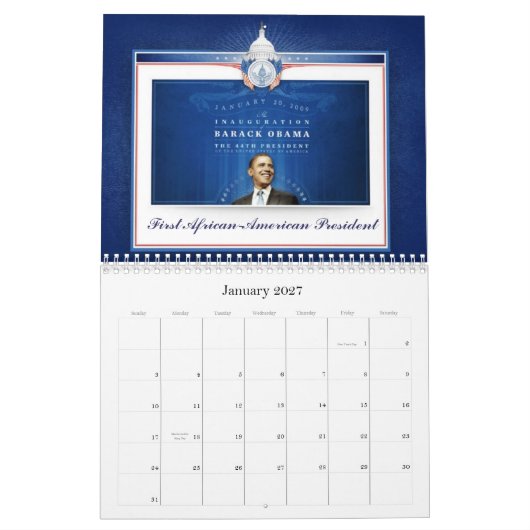Barack Obama - de heer President Kalender (Jan 2027)