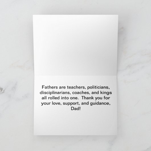 Barack Obama - de Kaart van Vaderdag (Binnen)