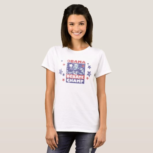 Barack Obama Debate Champ T-shirt (Voorkant volledig)