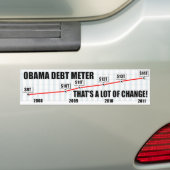Barack Obama Debt Meter Bumpersticker (Op auto)