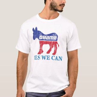 Barack Obama Democraat Donkey Ja we kunnen Shirt n