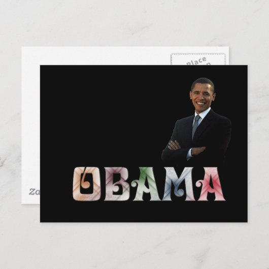 Barack Obama Design Briefkaart (Voorkant / Achterkant)