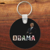 Barack Obama Design Sleutelhanger (Voorkant)
