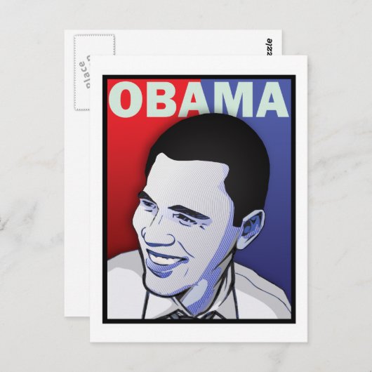 Barack Obama - die ene Briefkaart (Voorkant / Achterkant)
