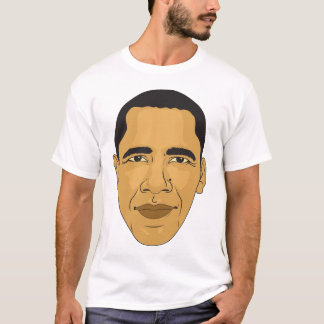 Barack Obama Digital Face Illustration T-shirt