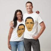 Barack Obama Digital Face Illustration T-shirt (Unisex)