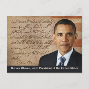 Barack Obama, eed of Kantoor Briefkaart