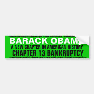 BARACK OBAMA EEN NIEUW HOOFDSTUK IN DE AMERIKAANSE BUMPERSTICKER