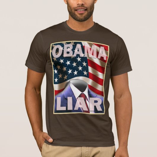 Barack Obama - Empty Suite of Lies T-shirt (Voorkant)