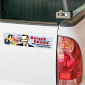 BARACK OBAMA EN FAMILIE BUMPERSTICKER (Op Truck)
