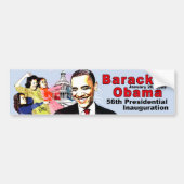 BARACK OBAMA EN FAMILIE BUMPERSTICKER (Voorkant)