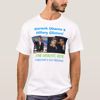 Barack Obama en Hillary Clinton T-shirt