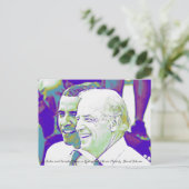 Barack Obama en Joe Biden Foto Briefkaart (Staand voorkant)