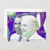 Barack Obama en Joe Biden Foto Briefkaart (Voorkant / Achterkant)