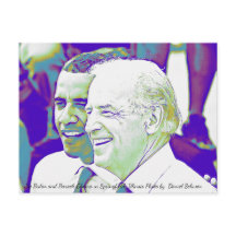 Barack Obama en Joe Biden Foto Briefkaart