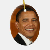 Barack Obama en zijn gezin Keramisch Ornament (Achterkant)
