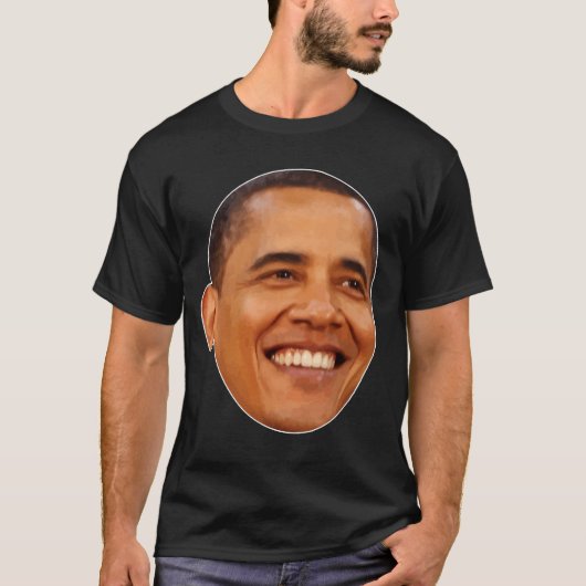 Barack Obama FACE 4 T-shirt (Voorkant)