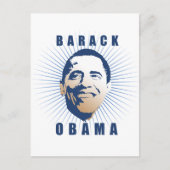 Barack Obama Face T-shirt Briefkaart (Voorkant)