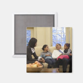 Barack Obama & Family Magneet (Voorkant / Achterkant)