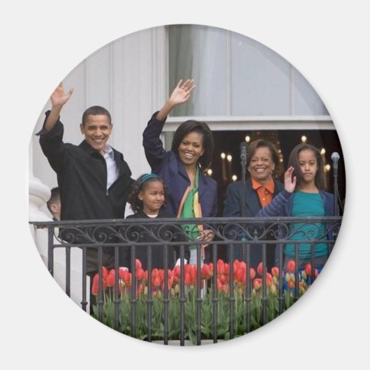 Barack Obama & Family Magneet (Voorkant)