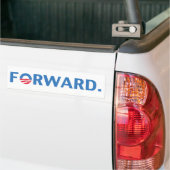 Barack Obama Forward (blauw) Bumpersticker (Op Truck)